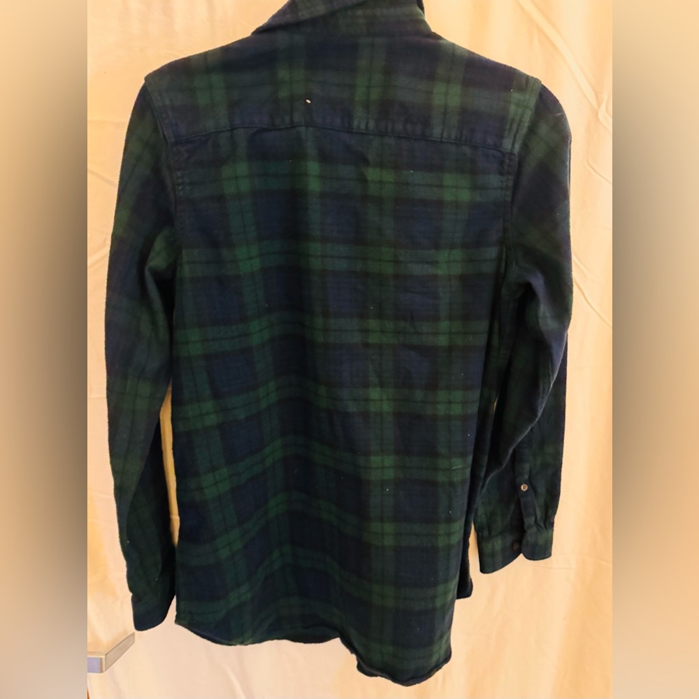 L.L. Bean Blackwatch Plaid Flannel Shirt Small Relaxed Fit 100% Cotton NWOT - Picture 3 of 9